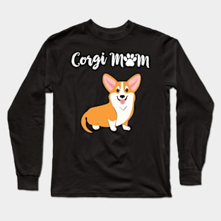 Corgi Mom (258) Long Sleeve T-Shirt